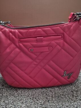 Lug Harmony Matte Luxe VL Crossbody Bag in Ruby Red